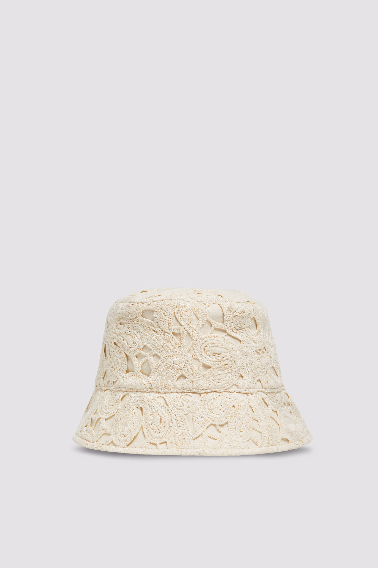 Macramé Bucket Hat Women White Ivory Moncler 4